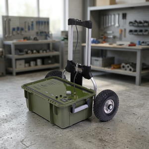 Brand New Green Heavy-Duty Corded Power <b>Tool</b> Cart with Storage Wheels and Case for Easy Mobility - Product Image 2