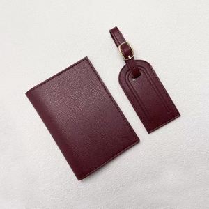 10 Colors Available Pu Leather Passport Holder Luggage Tag Travel <b>Gift</b> Set for Business & Leisure - Product Image 5