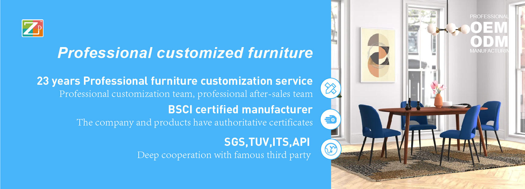 Modern Luxury Wood Kitchen Restaurant Tables and Chair Sets Room