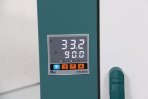 เตาอบแห้งแบบเป่าลมร้อนแนวตั้งในห้องปฏิบัติการ ใช้ไฟฟ้า ควบคุมอุณหภูมิคงที่ พร้อมมอเตอร์ สำหรับการแปรรูปอาหาร ได้รับการรับรองมาตรฐาน CE ISO ใช้ไฟ AC - Product Image 3