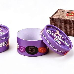 Custom Cylindrical Paper Tube Packaging, Cardboard Food Gift Box for Jelly Candies Nuts and Sweets - Product Image 1