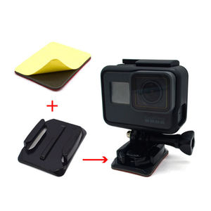 Haute qualité <span class=keywords><strong>3M</strong></span> autocollant VHB adhésif plat incurvé support pour GoPro accessoires casque planche de surf support pour GoPro 7 8 9 10 11 12 13 - Product Image 4