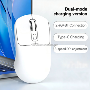 Ratón Óptico Ergonómico Inalámbrico de Tres Modos con Retroiluminación RGB, Interfaz USB, DPI 1600 para Juegos, Computadora Portátil - En Stock - Product Image 3
