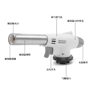 Flame Gun 920 Portable <b>Gas</b> Torch With <b>Ignition</b> Device For Camping And Kitchen Use - Product Image 3