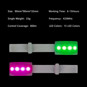 Bracelet Lumineux <span class=keywords><strong>LED</strong></span> Scintillant Style Romantique Portable, le Plus Populaire, pour Fêtes et Événements, Télécommande 433 MHz - Product Image 2