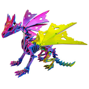 Dragón Articulado Impreso en 3D, Juguete Flexible de Halloween con Articulaciones Móviles, Decoración de Escritorio, Coleccionable para el Hogar, Regalo Espeluznante para Mayores de 7 Años - Product Image 1