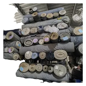 Stock stretch Denim Fabric textile for clothing/upholstery/trousers/jeans wholesale in warehouse/yarn dyed