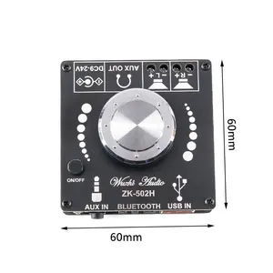 ZK-502H 50wx2 50W + 50W Hifi 2.0 Stereo BLE 5.0 kỹ thuật số Board khuếch đại công suất mô-đun TPA3116 amp amplificador - Product Image 1