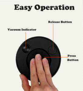 Vacare Récipients hermétiques en verre borosilicaté sous vide 0.4 0.8 1.2 1.5 1.8L couvercle de pompe de stockage des aliments en plastique pour une fraîcheur plus longue - Product Image 3