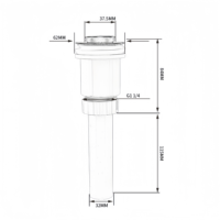 Bonde de lavabo en acier inoxydable 304, bouchon de vidange universel G1-1/4 pour lavabo d'hôtel
