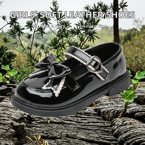 Chaussures en PU pour filles, style coréen, semelle souple britannique, princesse, enfants moyens et grands, bébé, élèves du primaire, séchage rapide - Product Image 2