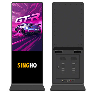 <strong>50</strong> 55 65 <strong>Inch</strong> Floor Standing Full Color Advertising Display <strong>Screen</strong> Indoor Vertical <strong>Touch</strong> Totem CMS Software LCD Digital Signage - Product Image 5
