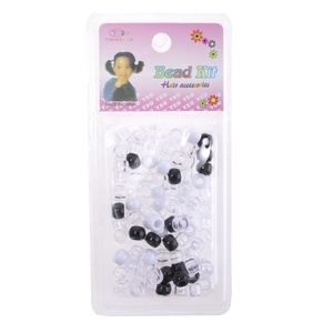 Dirty <strong>Braid</strong> Resin Transparent <strong>Beads</strong> Decorative Jewelry Dirty Hair Ring Suit DIY Handmade Big Hole Hair Accessories for Women Kid - Product Image 6