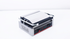 Parrilla Eléctrica Individual para Panini y Hamburguesas, Plancha de Contacto Antiadherente de Acero Inoxidable para Tiendas de Comida y Restaurantes - Product Image 2