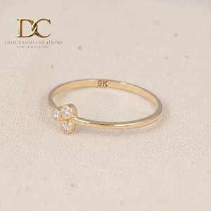 Anillo de Oro Sólido de 14 Quilates con Diamante Cultivado en Laboratorio, Corte Brillante, Certificado por IGI, para Compromiso, Creaciones Dhruvansh, Joyería de Lujo para Mujer - Product Image 4