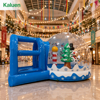 Dôme à bulles gonflable pour festival, design bonhomme de neige et sapin de Noël, tente gonflable pour l'affichage commercial et les divertissements de vacances