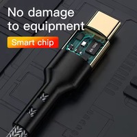1,2M 2M 60W Typ-C zu Typ-C Kabel Superschnelles Ladekabel Nylon-Ummanteltes Kabel Typ-C Datenkabel für Xiaomi Samsung Daten-Ladekabel