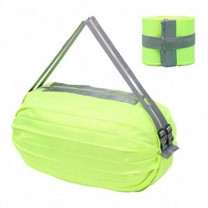 Mochila Deportiva Plegable de Nailon Impermeable Mejorada con Cierre de Cremallera, Bolsa de Viaje Ligera, Bolsa de Compras Plegable - Product Image 1