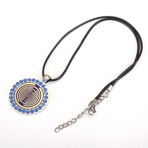 Collier à disque polarisé MWO, oscillateur multi-ondes, collier énergétique en cuivre pur plaqué or, bijoux pour réguler la <span class=keywords><strong>fréquence</strong></span> cellulaire - Product Image 6