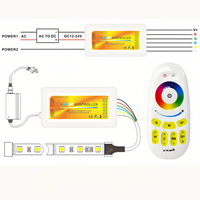 Contrôleur de bande LED RGBW en gros, interrupteur tactile sans fil RF 2.4G, portée de contrôle de 20m pour système d'éclairage LED 12V 24V