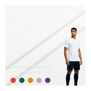 Tissu Jacquard en Maille à Carreaux, 91% Polyester 9% Spandex, Vente en Gros Usine pour Maillots <span class=keywords><strong>de</strong></span> Football - Product Image 1