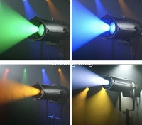 Projecteur Gobo étanche RDM / DMX Auto Zoom Auto coupe extérieure 300w RGBAL 5 en 1 COB extérieur Led ellipsoïdes profil lumière