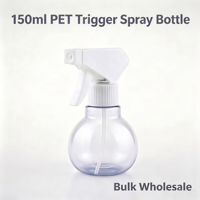 Flacon pulvérisateur à gâchette en PET de 150 ml, vide, en plastique, pour cosmétiques et spray d'ambiance, vente en gros, couleur personnalisée