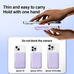 Cargador Portátil Ultrafino de 10000 mAh con Carga Rápida PD, Banco de Energía Inalámbrico con Soporte Magnético y Soporte Tipo C - Product Image 3