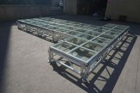 Plate-forme de scène en verre mobile/lumière de scène de panneau de piste de danse/scène mobile en aluminium