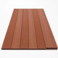 Plancher de terrasse en composite bois-plastique (WPC) de qualité supérieure, imperméable, antidérapant, grain de bois 3D, anti-UV, pour jardin extérieur, patio, terrasse