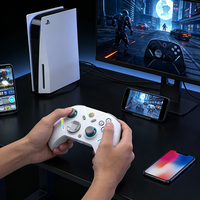 Manette de jeu Support de diffusion en continu Manette de jeu avec station de charge Jeu mobile sans fil Joystick pour PC /Switch/IOS /Android