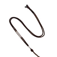 Gold-Silber Handgewebte Bambus-Kette Verstellbare Dicke Sportliche Unisex-Anhänger-Halskette mit Gold-Jade-Bernstein-Hängeband