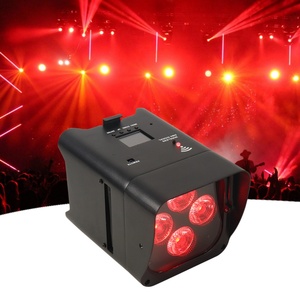 Luz LED de escenario tipo Par de aluminio con precio de fábrica, 4x18W 6 en 1, con batería, para fiestas - Product Image 1