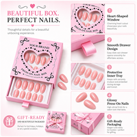 Boîte à ongles personnalisée en matériaux recyclés biodégradables écologiques avec design gratuit, emballage personnalisé, gaufrage quadricolore, ongles à paillettes