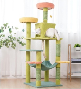 <span class=keywords><strong>Arbre</strong></span> <span class=keywords><strong>à</strong></span> <span class=keywords><strong>chat</strong></span> multi-niveaux avec griffoir, <span class=keywords><strong>hamac</strong></span> et balle suspendue, design semi-fermé <span class=keywords><strong>pour</strong></span> chats d'appartement (<span class=keywords><strong>XL</strong></span>) Toutes saisons - Product Image 3