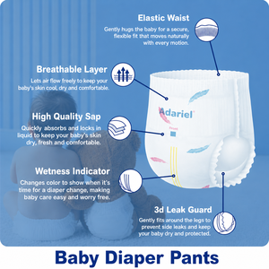 Couches jetables respirantes biologiques japonaises de qualité supérieure pour bébés garçons, couches de natation pour bébés, couches pour bébés australiens - Product Image 3