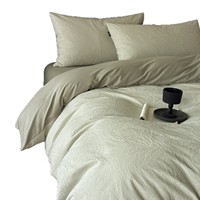 Ensemble de literie en coton pur, tissé épais, jacquard, quatre pièces, housse de couette douce et luxueuse, drap de lit, literie