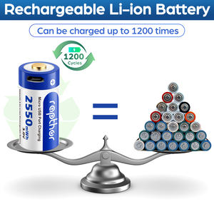 아를로 카메라용 랩토르 850mAh USB 배터리, 아를로 VMS3330 VMS3130 VMS3430 VMK3200 보안 카메라 호환 (4개입) - Product Image 4