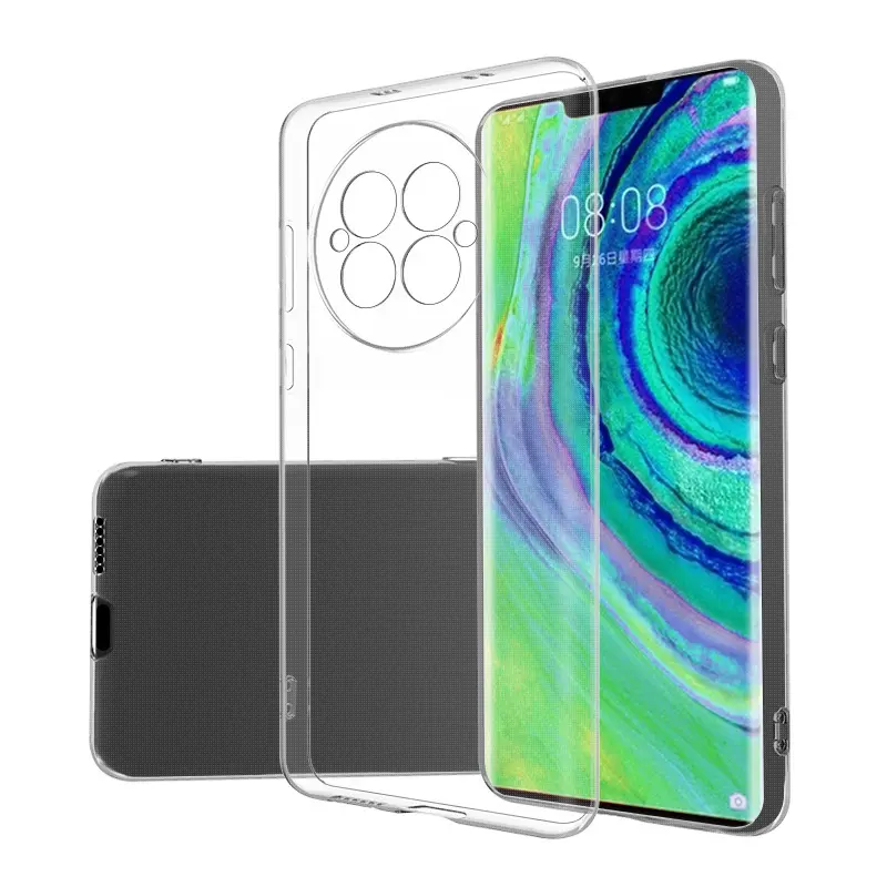 For Mate 50 Clear Case, New Ultra Thin Anti-Scratch Transparent Flexible Soft TPU Mobile Cover Phone Case For Huawei Mate 50 Pro