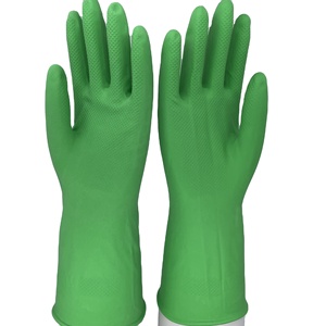 قفازات تنظيف منزلية من اللاتكس قفازات سيليكون لغسيل الأطباق المطبخ - Product Image 1