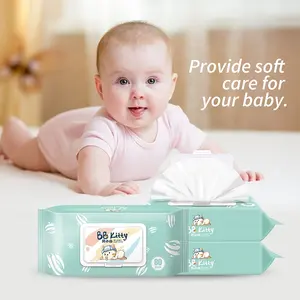 BB Китти воды салфетки для младенцев 99,9 чистый метка частного назначения 120 шт. детские одноразовые подгузники и салфетки для ребенка