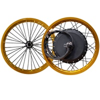 Kit de conversion de moto électrique QS273 3.5T 5T 120 km/h, moteur Qs 72v8000w avec batterie 72v40ah en option