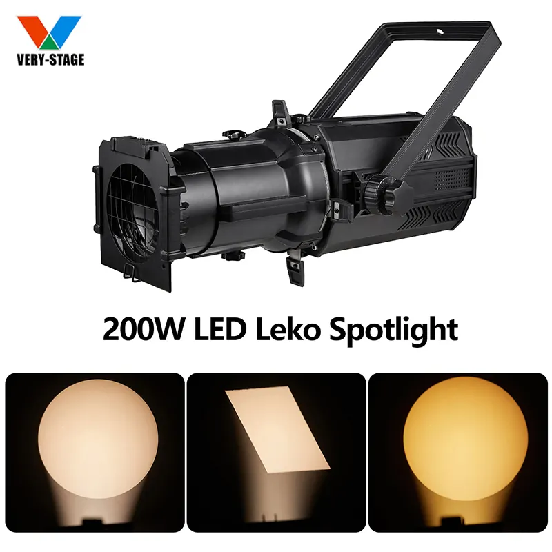 180W 200W 300W 400W LED hồ sơ tại chỗ 3200-5600K mát/ấm trắng DMX Zoom RGBW LED Fresnel ellipsoidal spotlight Led leko ánh sáng