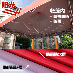 เต็นท์ป๊อปอัพ 3x3 ม. ผ้าโพลีเอสเตอร์กันน้ำ กางเร็ว ใช้กลางแจ้งในฤดูร้อน - Product Image 3