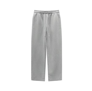 Street Dry Winter Fashion Brand Vintage Washing Cotton Velvet Sanding Mid Heavyweight Drawstring Straight Pants Men's Jogger - Product Image 4