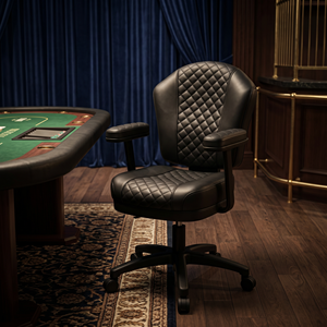 Silla <span class=keywords><strong>de</strong></span> Casino Resistente, Silla <span class=keywords><strong>de</strong></span> Juego Giratoria 360° para Mesa <span class=keywords><strong>de</strong></span> Póker y Máquina <span class=keywords><strong>Tragamonedas</strong></span>, Reposabrazos Estable, Envío Rápido en 15 Días - Product Image 2