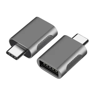 Novo adaptador de alumínio USB3.1 tipo C para USB3.0 macho para fêmea adaptador USB3.0 3.0 macho para fêmea dispositivos USB tipo C