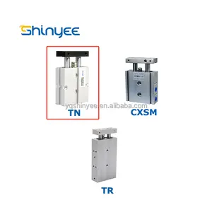 Airtac-cilindro de aire neumático doble, doble eje, guía de dos varillas, serie TN, cilindro de aire neumático doble con cilindros neumáticos magnéticos