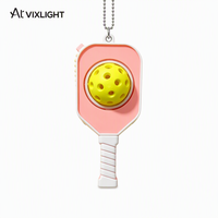 Gantungan Kunci Pickleball 3D Cetak Digital, Liontin Mini Mainan DIY untuk Hadiah dan Koleksi Olahraga Luar Ruangan.5