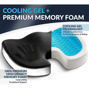 Cojín de Asiento con Gel Mejorado de Bambú para <span class=keywords><strong>Silla</strong></span> de Escritorio, Cojín de Gel Premium + Espuma Viscoelástica para <span class=keywords><strong>Silla</strong></span> de Oficina - Product Image 4